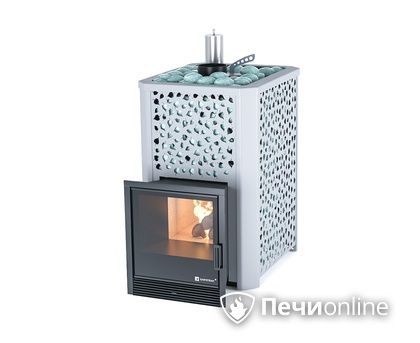 Дровяная печь-каменка ИзиСтим Ялта 25 (Березовый лист), AISI 321 в Калининграде